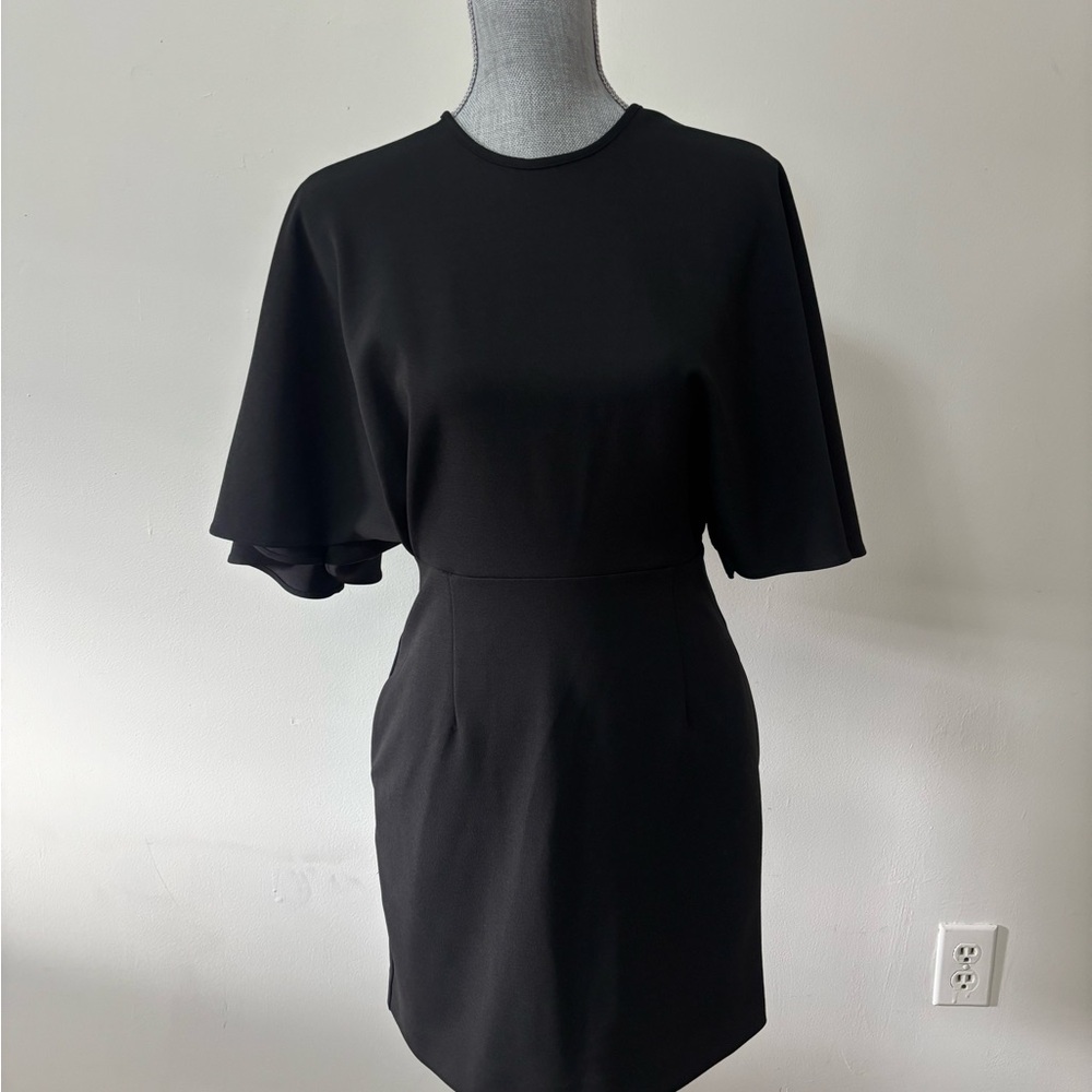 LOVE merci Italia Open Back Black Mini Dress - Picture 2 of 6